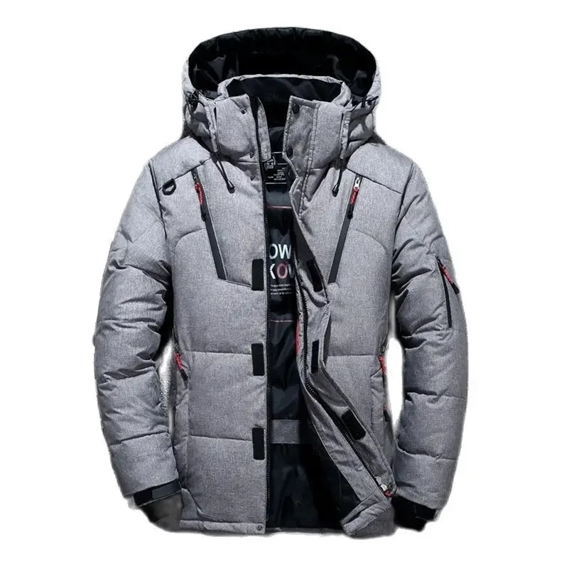 Men White Duck Down Parkas 20 Degree Winter Jacket Mens Thick Warm Snow Parkas Overcoat Windbreaker Hooded Parkas Coat Hombre 251028