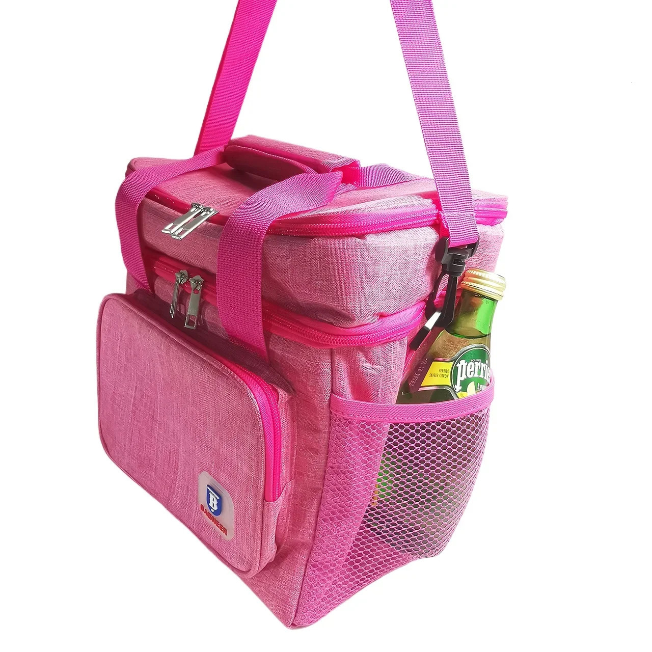 Camping Thermal Lunch Bags Double Layer Insulated Picnic Food Drink Beverage Ice Cooler Bag School Outdoor Travel Storage Bags 251029