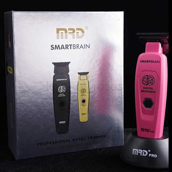 MRD Hair Clipper Professional GMT904 Smart Brain Hair Trimmer High Speed Engraving Push Mens Full Metal Body DLC 440C Blade Z251029