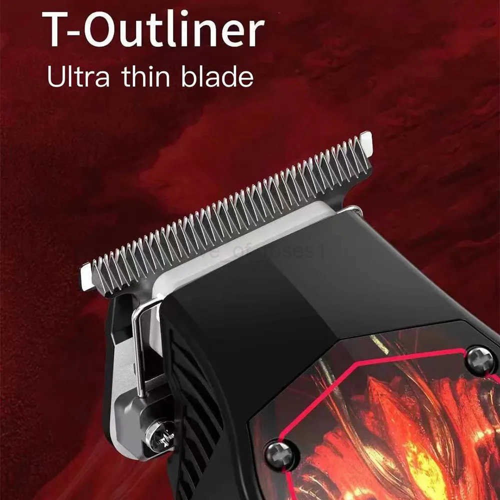 New MadeShow D2 M10M11 Professional Hair Clipper Trimmer Set 01mmMair Cutting Machine Cutting T Blade High Speed High Quality Z251029