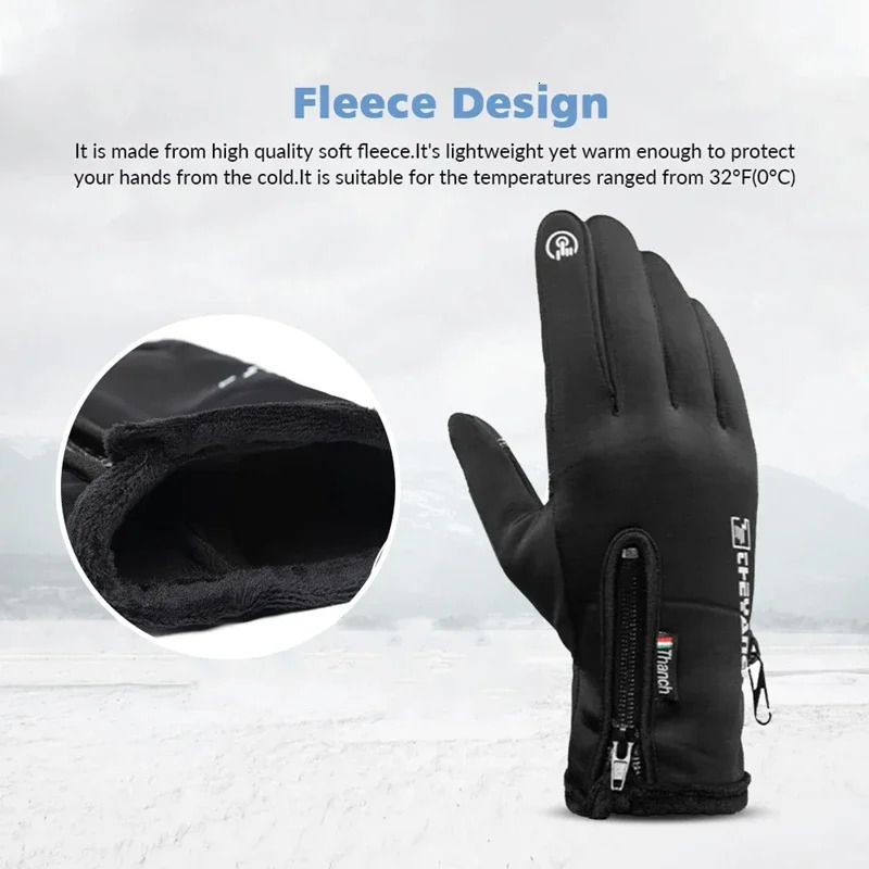 Winter Gloves Waterproof Thermal Touch Screen Windproof Warm Cold Weather Running Riding Sports Hiking Ski 251013
