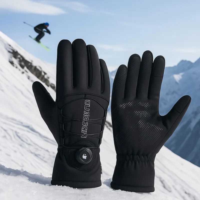 Winter Warm Gloves for Men Women Extended Thickened Windproof and Waterproof Sports Touchscreen Skiing Cycling Gloves J251029