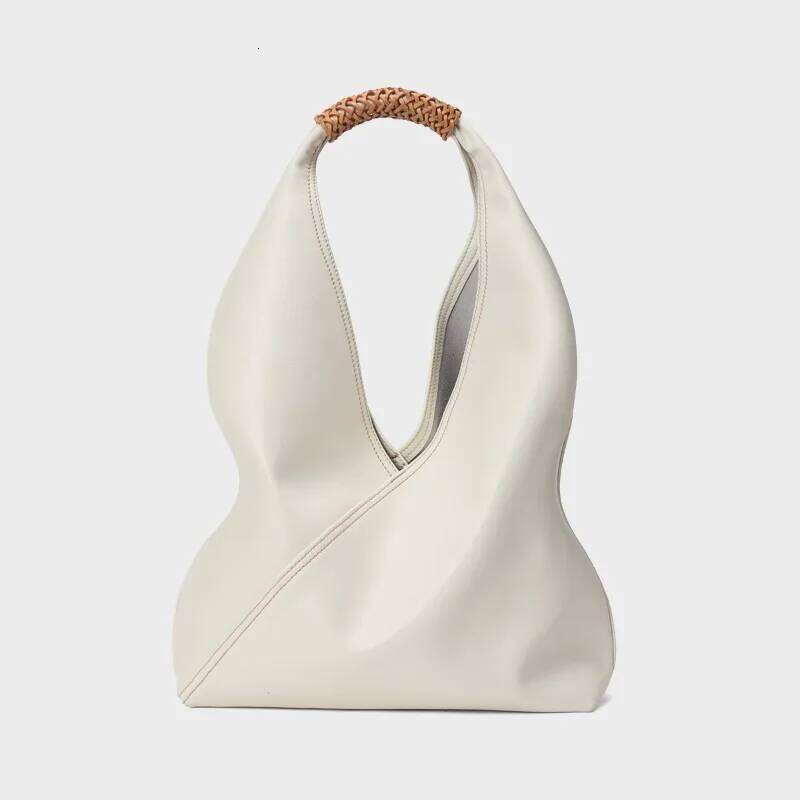 Large Capacity Light Leather Women's Commuter Underarm Handbill Shoulder Tote Bag