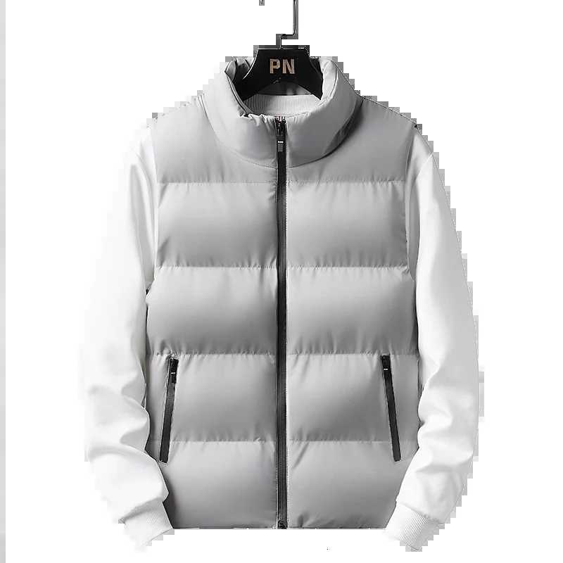 5XL Mens Vest Jacket Warm Sleeveless Jackets Winter Waterproof Zipper Coat Autumn Standup Collar Casual Waistcoat Clothing W251029