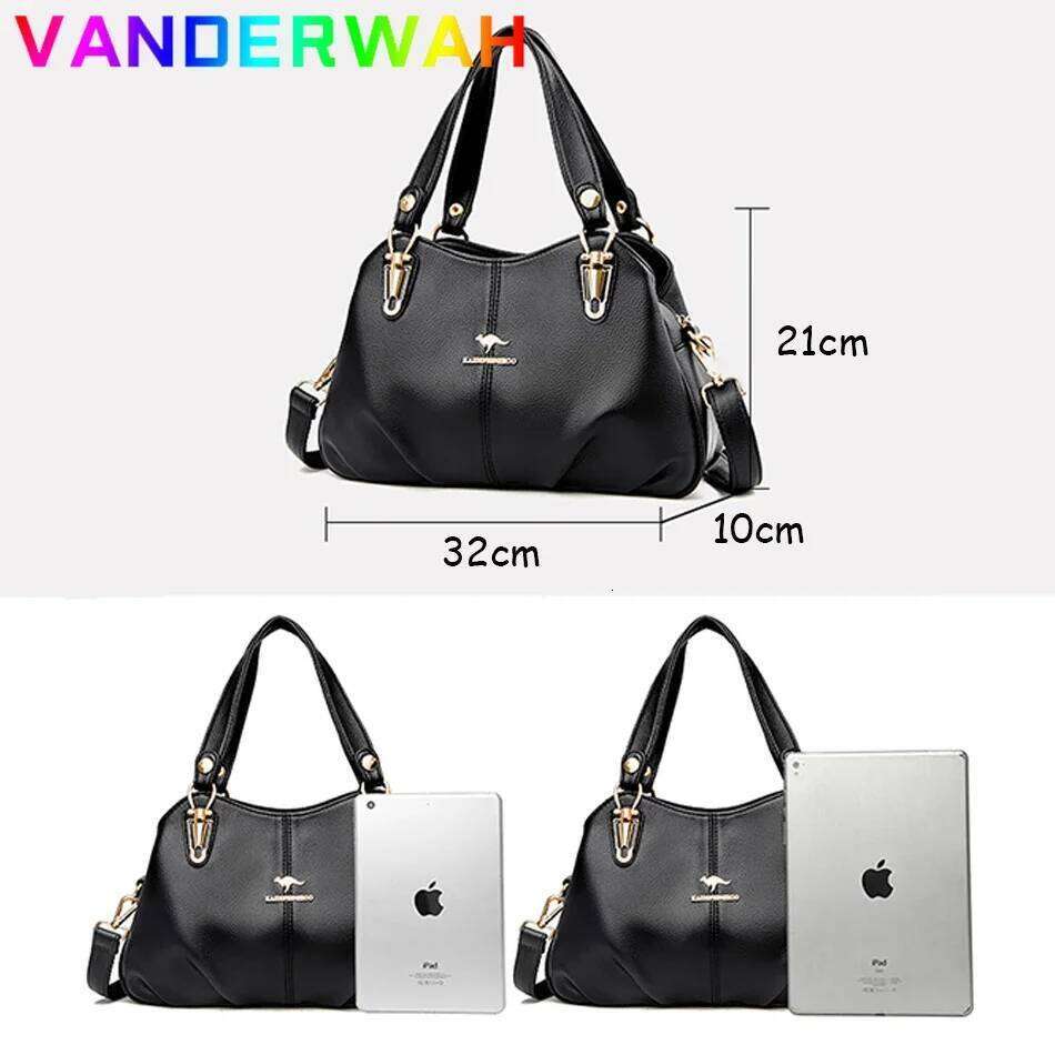 3 Layers Ladies Handbags Brand Pu Leather Messenger Sac Designer Super Quality Shoulder Crossbody Shopper Bag For Women