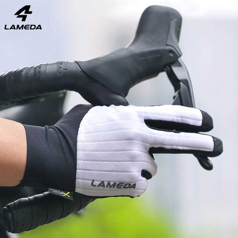 LAMEDA Mens Cycling Gloves XRD Pad Touch Screen Road Bike Full Finger Gloves Spring MTB Gloves Breathable Bicycle Accessories J251029