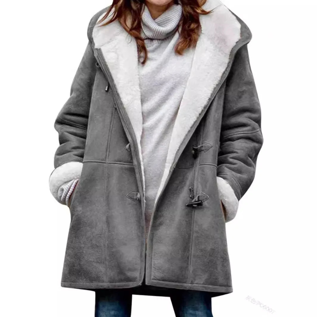 Solid Casual Loose Jacket Coats For Women Winter Vintage Womens Jackets Overcoat Autumn Female Coat Outerwears Tops 251028