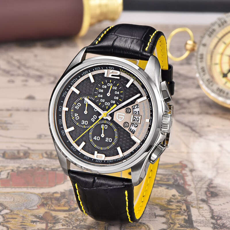 PAGANI DESIGN Men's Quartz Watch Fashionable and Functional with Luminous Calendar Complete PD-3306