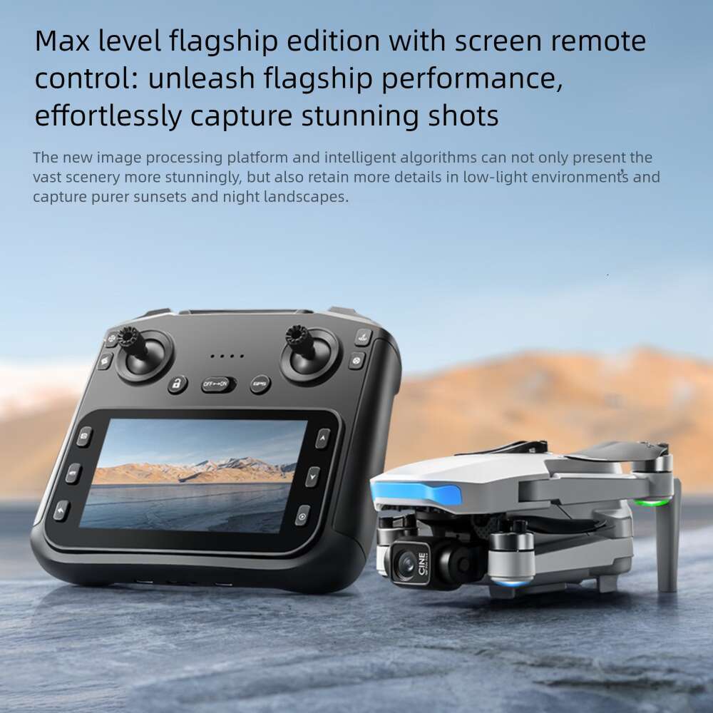 S X Drone With Inch Screen Three Axis Gimbal GPS Aerial Photography Four Remote Control Aircraft