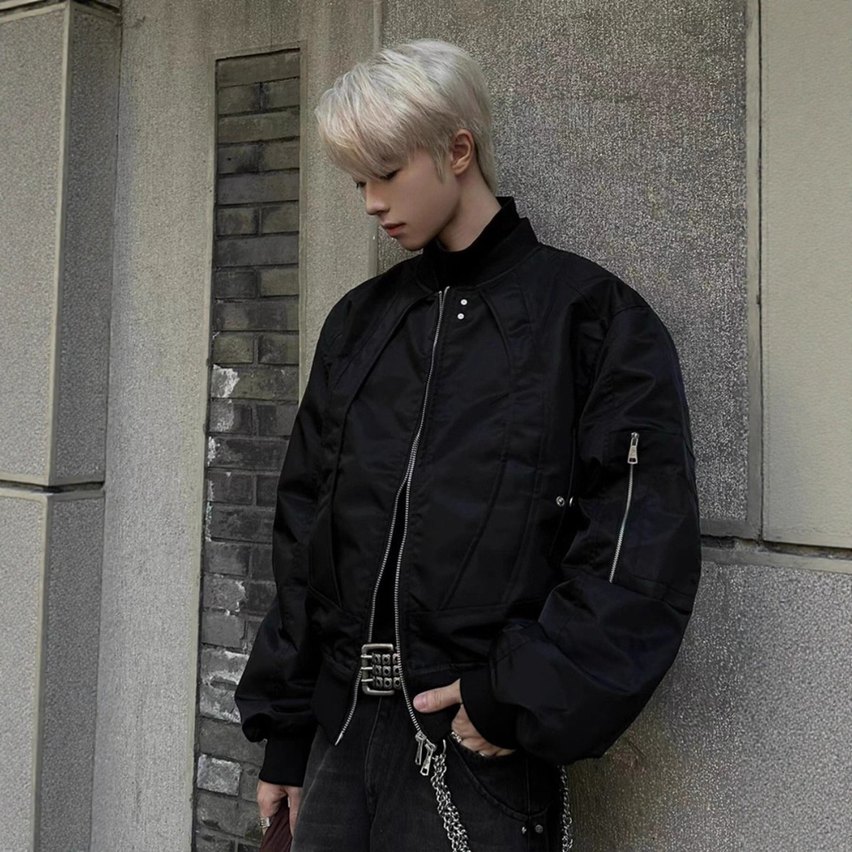 Spring And Autumn American Style Motorcycle Jacket Men's Short Cool Designer Jacket Pilot Baseball Jacket Trendy Brand