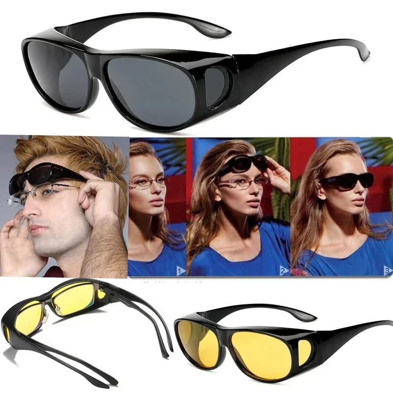 Polarized Sunglasses Fit Over Eye Glasses Driving Wrap Shield Goggles Fishing Sports Night Vision 251013
