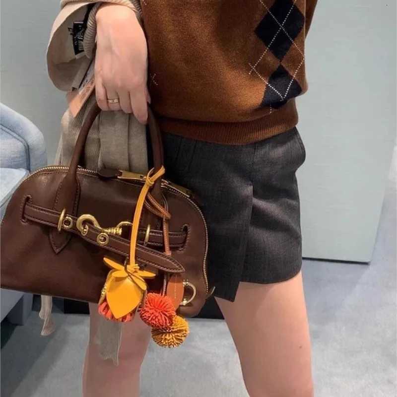 Luxurious Coffee Brown Handbag Wen Leather Belt Large Capacity Shell Shoder Bag Ladies High End Cmute Luxury Crossbody Bag New1 D251029