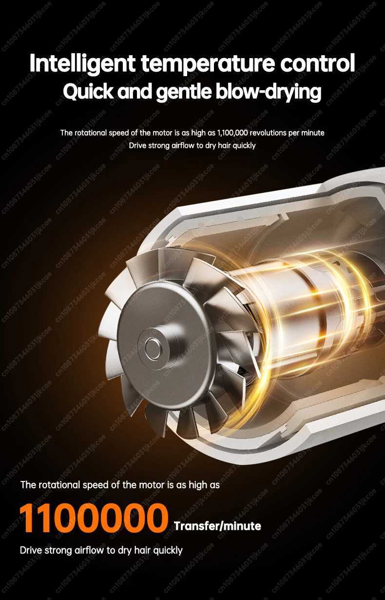 Professional Super Hair Dryer Personal Hair Care Styling Negative ion Salon Tool Constant Anion Electric Leafless Hair Dryers L251029