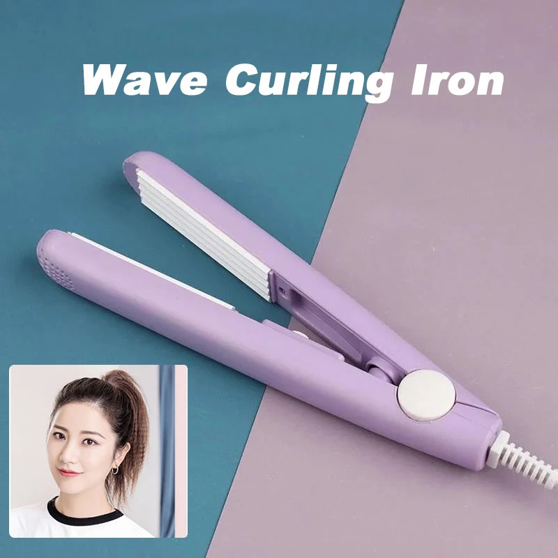 Wave Curling Iron Mini Ripple Hair Iron Corrugated Plate Hair Curler Flat Iron Electric Curling Iron Hair Art Styling Tools 251029