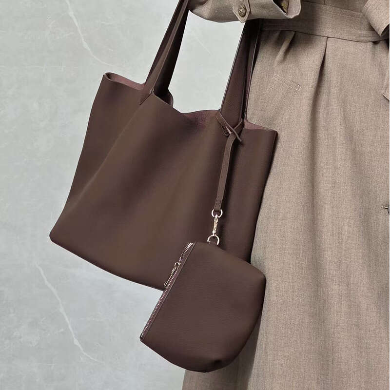 Genuine Leather Bag Suede Matte Large Capacity Tote Elegant Versatile Women S Autumn Winter High End Feel Shoulder Bag Commuting Simple