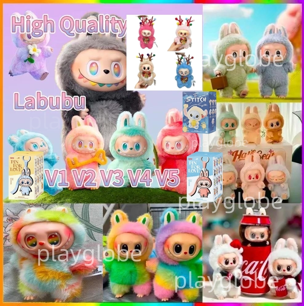 Christmas Gifts High quality with box Labubu popmart labubu clothes V1 V2 V3 V4 V5 Monsters Big Into Energy Kawaii Figure Face doll clothesDoll Keychain Decor Gift