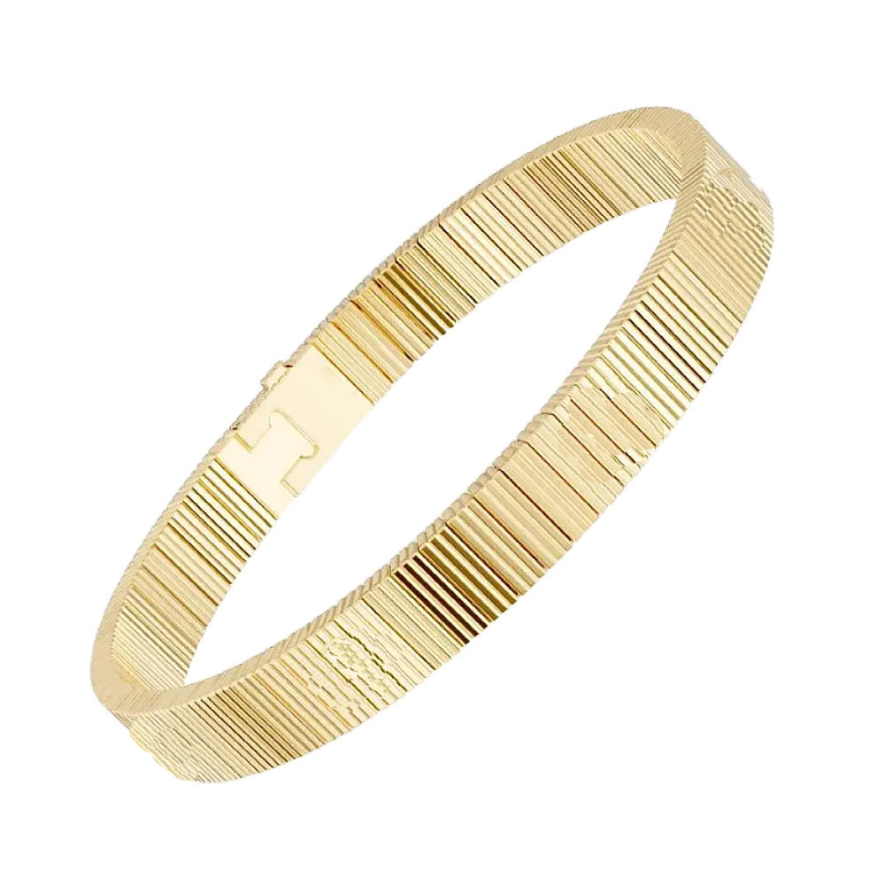 New Arrival Luxury 7mm Flexible Bangle Love Stripes Bracelet for Women Men Jewelry Gifts