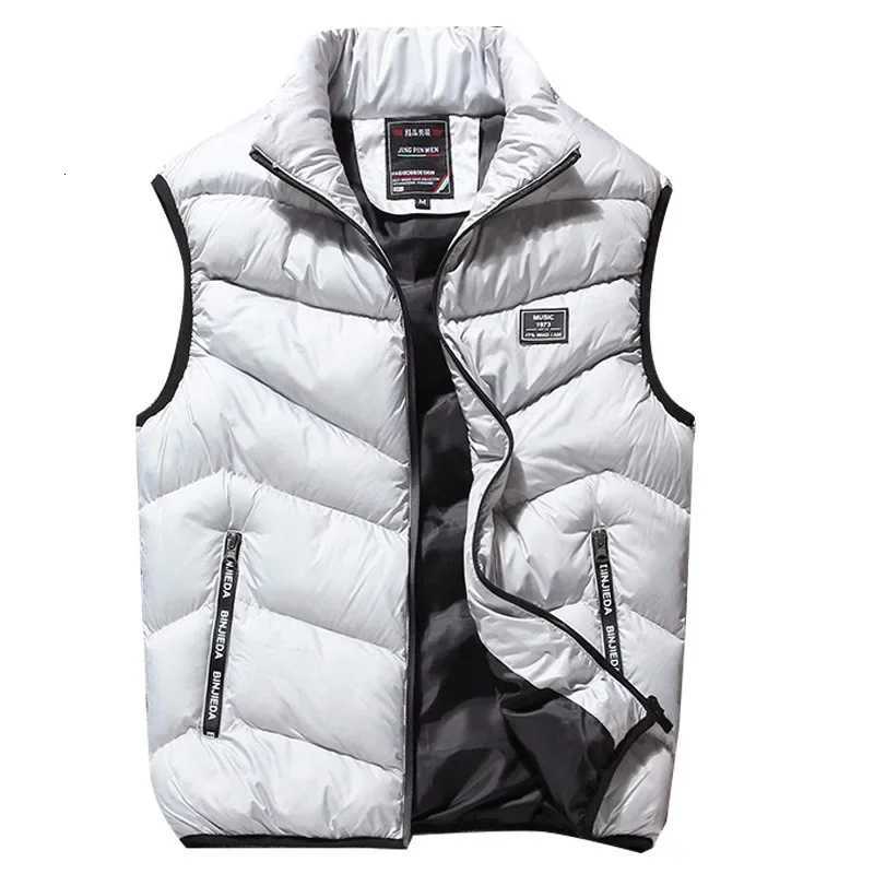 8XL 7XL Plus size vest men Brand Men Jacket Sleeveless Vests Winter Jackets man Casual Coats Mens Vest Cotton Thicken Waistcoat W251029