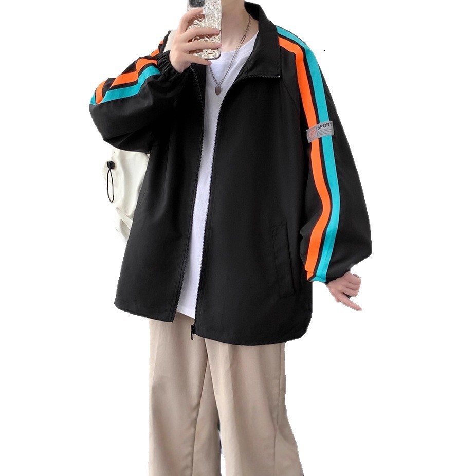 New Spring And Autumn Jacket Men's Thin Loose Casual Sports Jacket Designer Jacket Youth Couple Sportswear