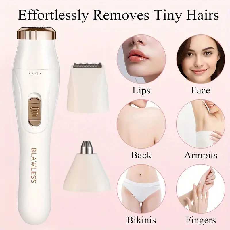 Electric Shaver for Women Female Razor Bikini Trimmer Facial Shavers for Ladies Body Underarms Legs Portable Painless Epilator J251117