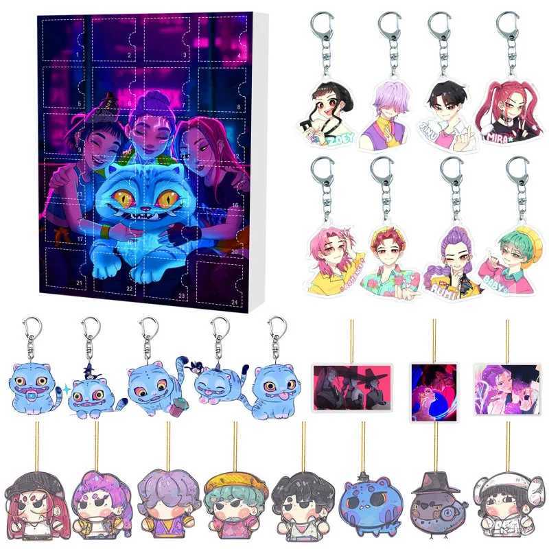 KPOP Witch Girl Group Christmas Advent Calendar Blind Box Backpack Acrylic Keychain Pendant Ornament for Fans Gift Idea Kpop L251029