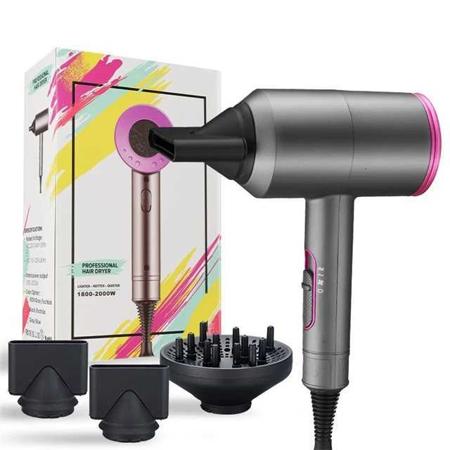 800W Hotel Use Rechargeable Wireless Cordless Hair Dryer Black Plastic Ionic Professional Portable Household Ionic Blow Dryer W251029
