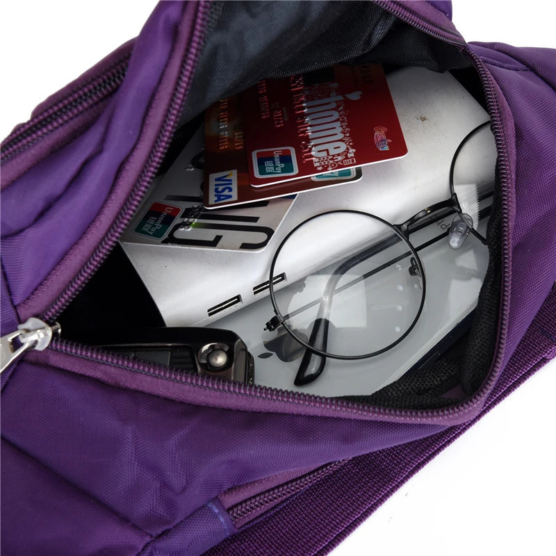 Outdoor Waist Bag Waterproof Waist Bum Bag Running Jogging Belt Pouch Zip Fanny Pack Mobile Phone Bag Oxford Cloth Chest Bag 251021