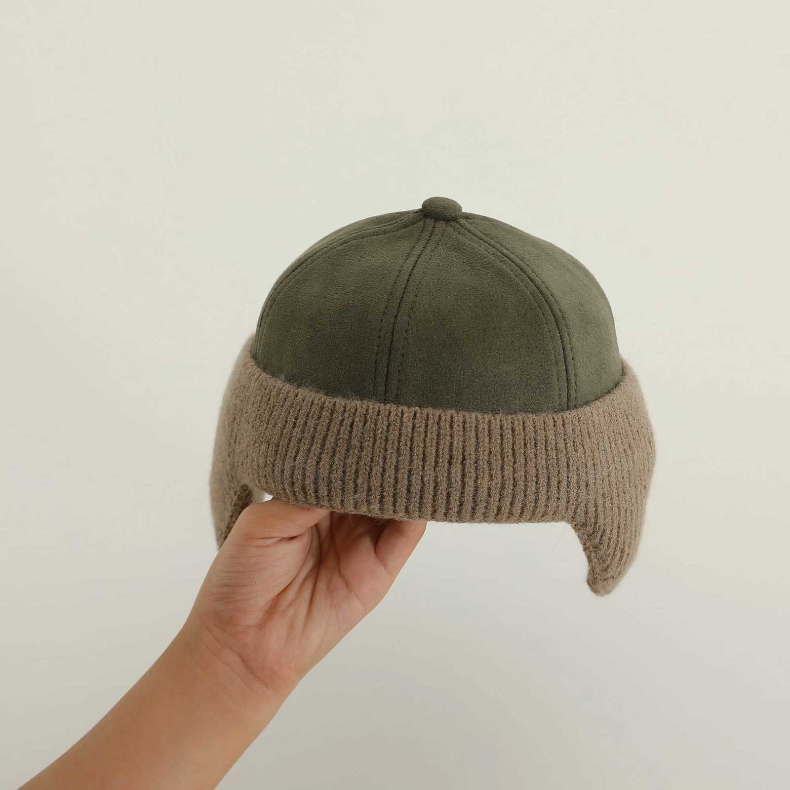 2024 New Winter Kintted Hat Boys Girls Solid Warm Baby Ear Protection Hat Infant Boy Girls Autumn Beanie Hat251028