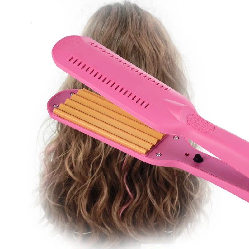 Ceramic Hair Crimper Iron 39mm for Volumizing Fluffy Hairstyle Corrugation Crimper Hair Iron Anti Static Ceramic Hair Crimping 251029