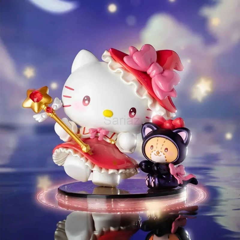 Sanrio New Kuromi Big Ear Dog Hello Kitty Starry Night Party Wizard Series Magic Style MysteryBox Collectible Kawaii Blind Box H251112
