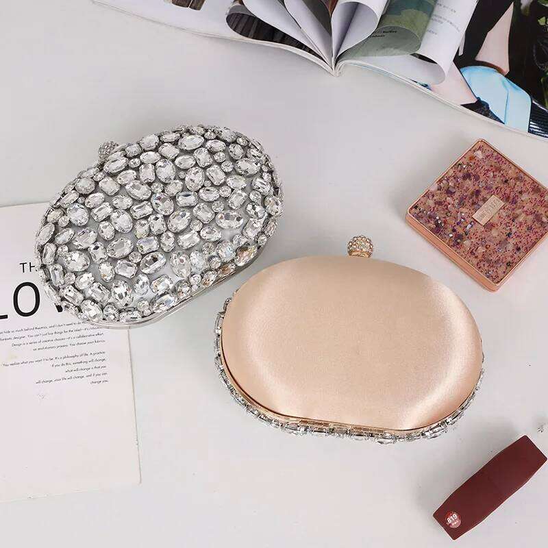 Designer Bags Golden Birthday Party Crystal Sier Dia Evening Women Party Purse Wedding Pink Bridal Boutique Clutch Bags Luxury Bag