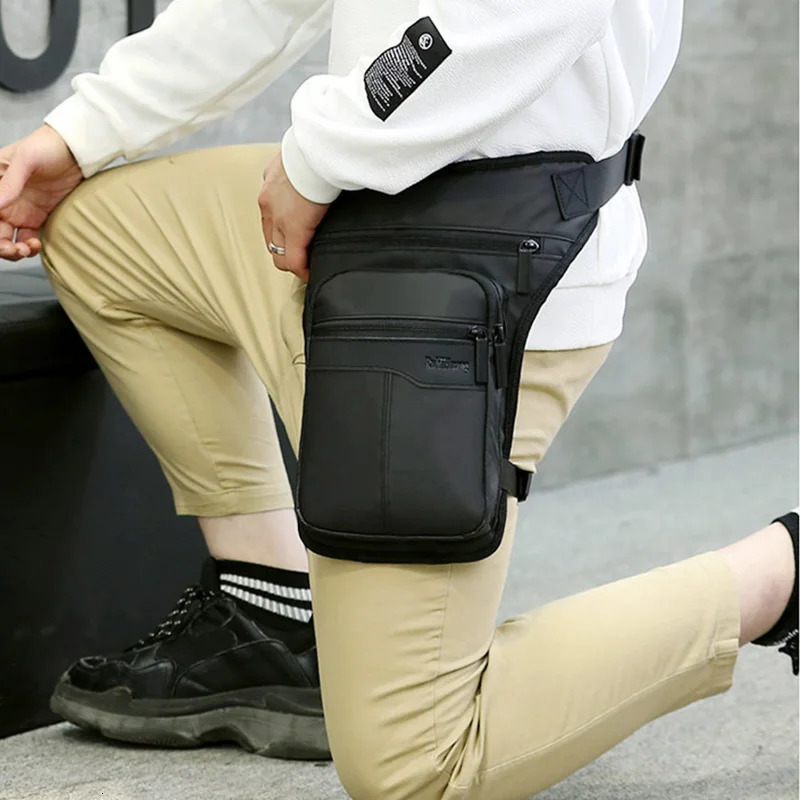 Motorcycle Leg Bag Fanny Pack Men Outdoor Sports shoulder Crossbody Bags Motorcycle Rider Hip Bag Male Multifunction Waist Packs 251021