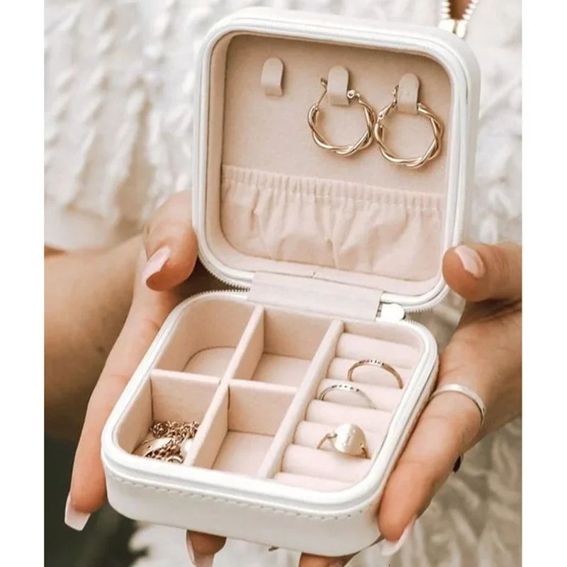 Jewelry Box Bridesmaids Proposal Portable Organizer Storage Boxes Girl Travel Case 251013