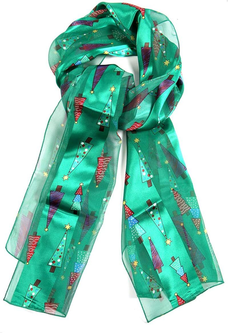 Custom Christmas Valentine for Women Holiday Gift Warm Long Unisex Scarf Fall Winter Lightweight Soft Sheer