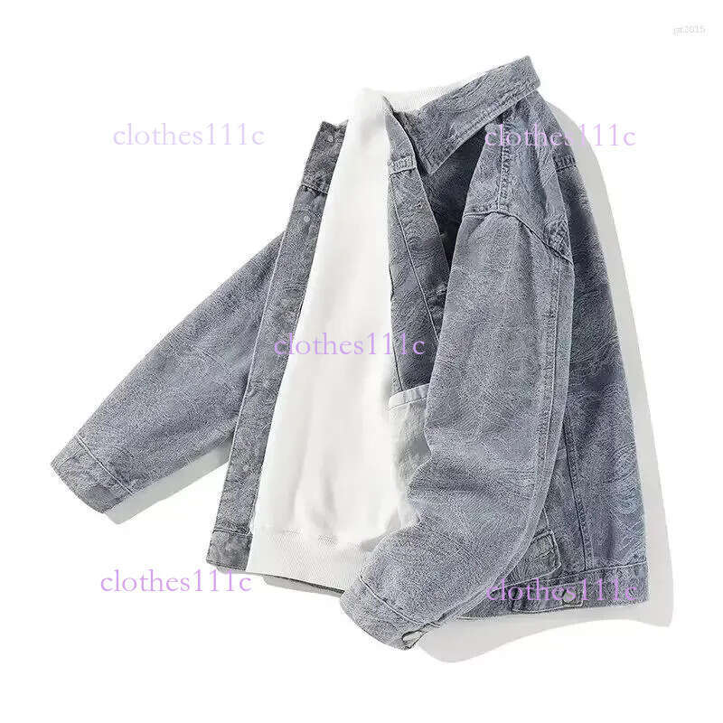 Men's Jackets Spring Autumn Versatiledenim Jacket Trendy Loose-Fit Work Clothes Cloth Factory Direct Selling