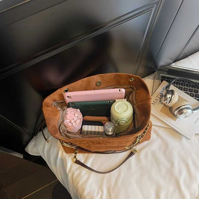 Suede Leather Large Capacity Commuting Womens Tote Bag Luxury Women Shoulder Crossbody Bags Designer Female Handbags Sac A Main W251029