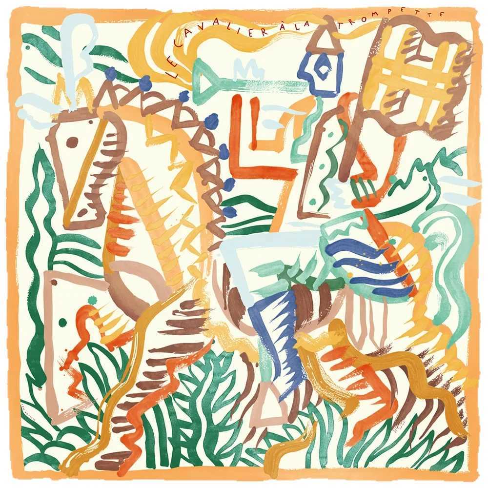 HandPainted Graffiti Horse Womens Versatile Sunscreen Shawl Large Square Scarf Shoulder Wrap Fashionable Autumn New ArrivalW251029