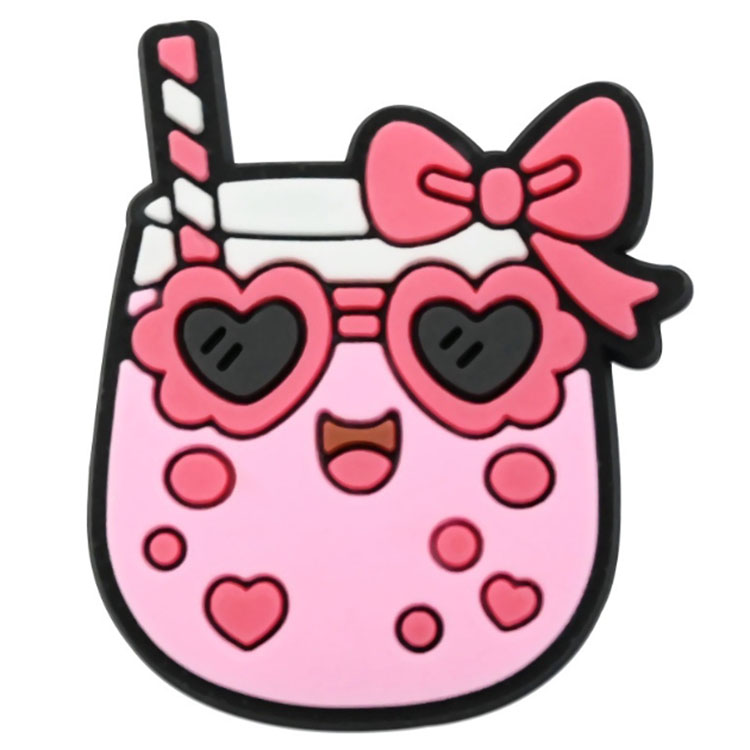 cute shoe part accessories DIY decoration buckle pvc soft reusable hole shoe flowers charms pin button