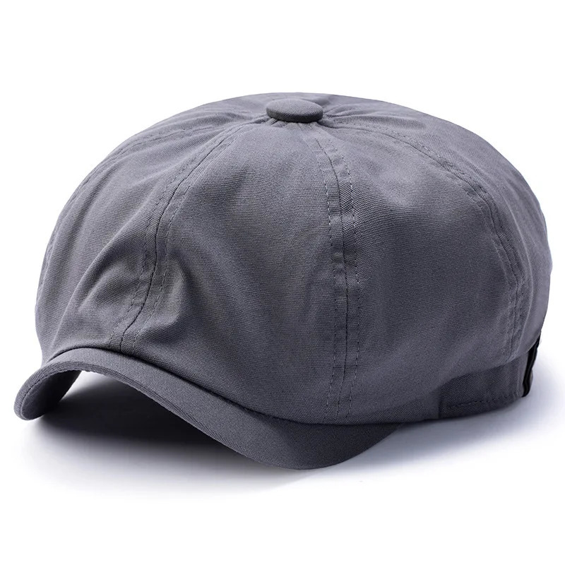 Oversize Big Head Mens sboy Flat Cap 100 Cotton Gatsby Hats Dad Plain Ivy Caps Golf Cabbie Hat Women Octagonal Berets 251029