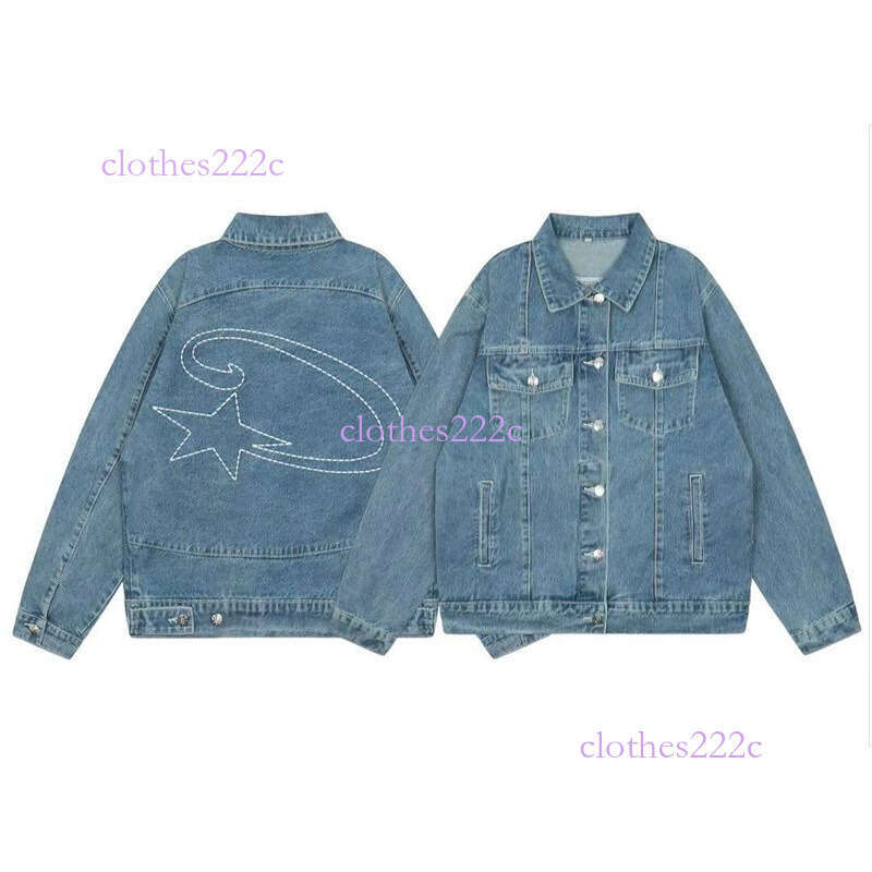 24Ss American Style High Devil's Island Embroidered Jeans Trendy Street Hip Hop Couple Matching