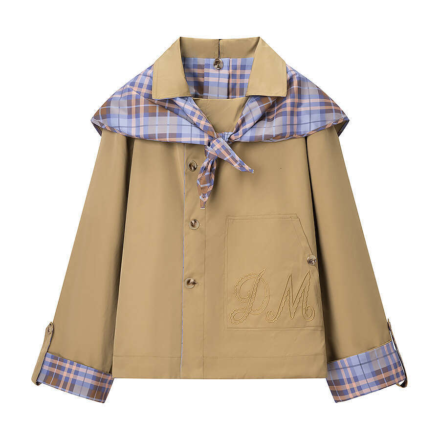 Stylish Double Sided Coat Women Casual Chic Loose Striped Windbreaker Autumn Fashionable Designers Y2k Eye-catching Streetwear