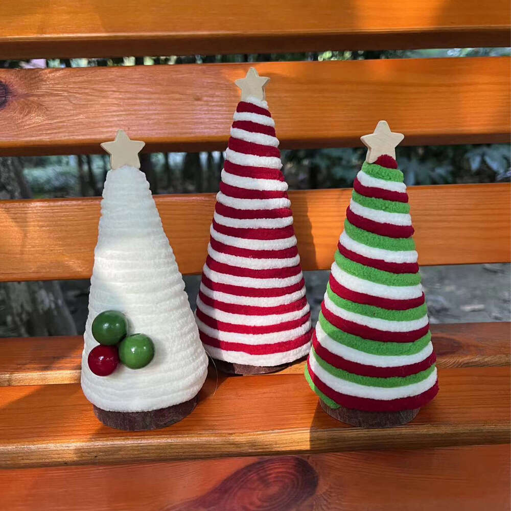 Mini Christmas Tree Table Shelf Scene Layout Decorations Tray Ornaments