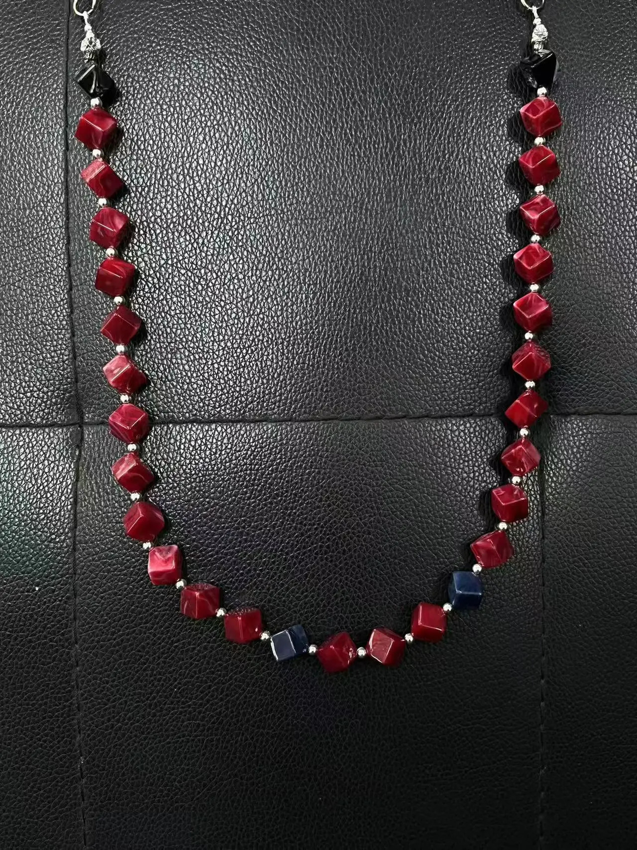 Original KGSC ink smudge acrylic red beads American cleanfit trouser chain vintage retro style denim 251021