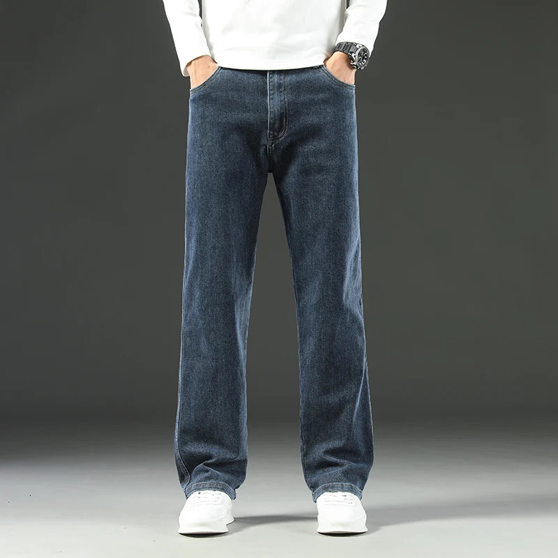2025 Y2K Autumn and Winter Baggy Jeans Mens Autumn and Winter Loose Straight Wideleg Business Trousers Mens Clothing 251029