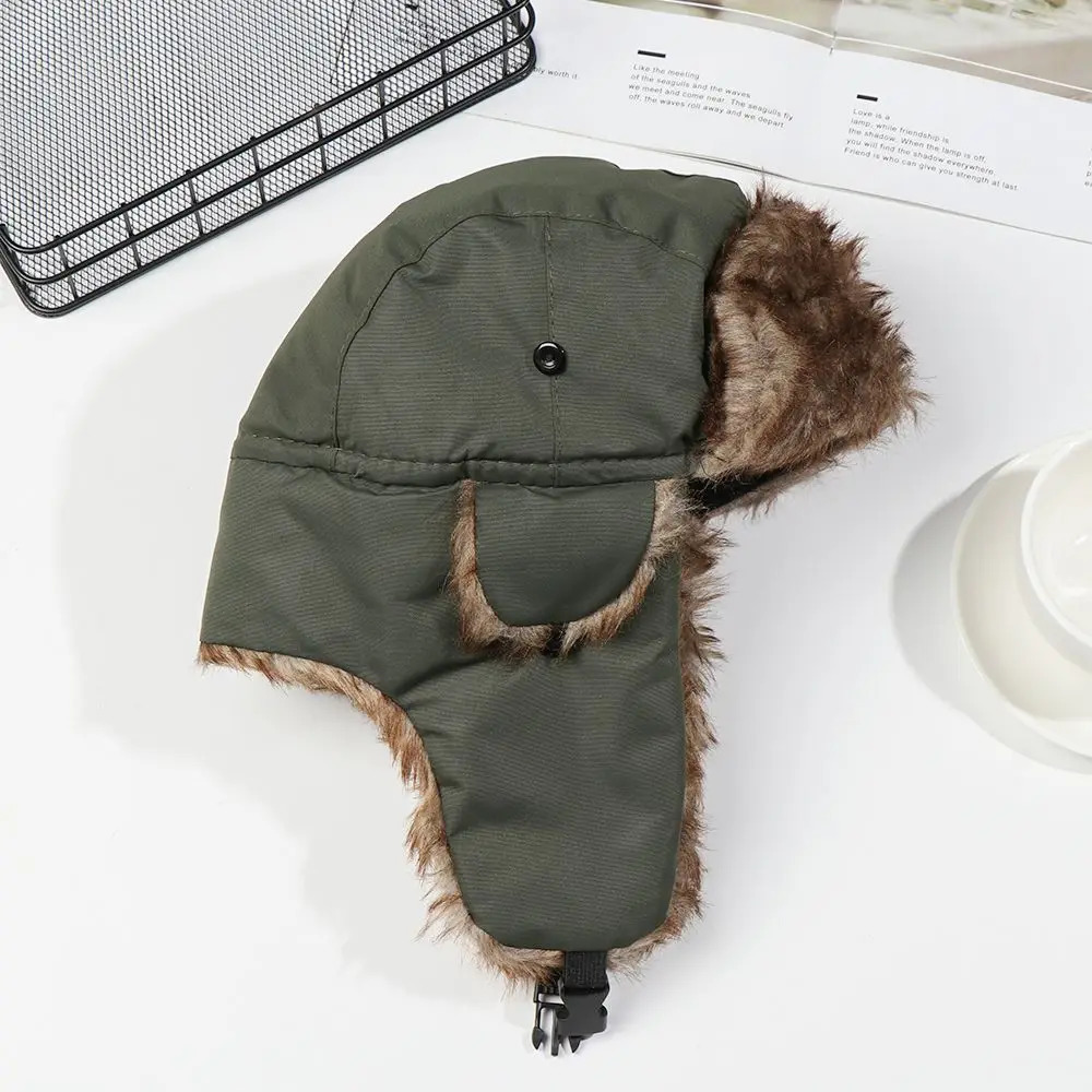 Men Women Fur Earflap Winter Cap Russian Ushanka Winter Hats Ski Hat Winter Warm Hat 251029