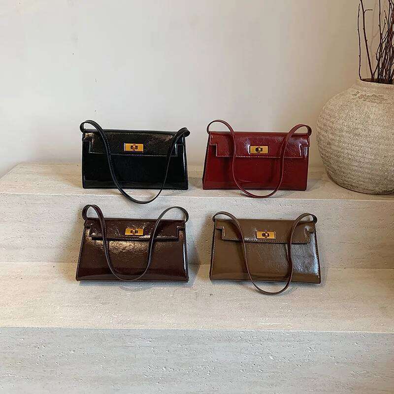 Shoulder Bag Women Vegan Leather Tote Clutch Purses Small Handbags Ladies Underarm Pouch Satchels For Shopping Work