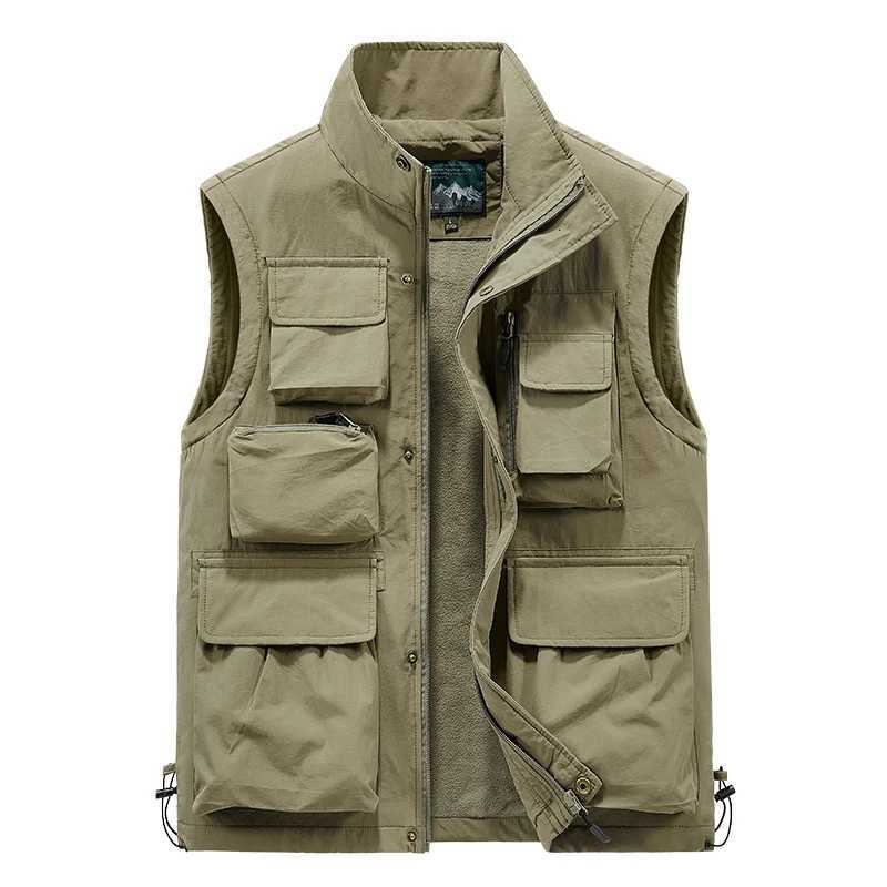 Cargo Waistcoat Men Outdoor Multipocket Fashion Waistcoat Breathable Coat Every Fashion Handsome Mens Wear High Quality Coat W251029