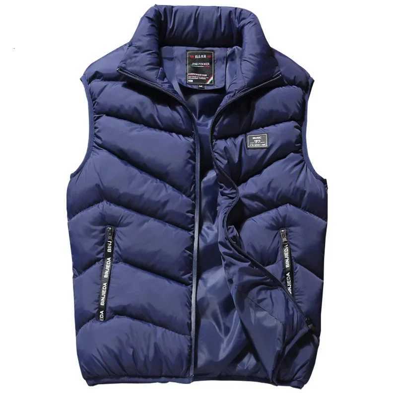 8XL 7XL Plus size vest men Brand Men Jacket Sleeveless Vests Winter Jackets man Casual Coats Mens Vest Cotton Thicken Waistcoat W251029