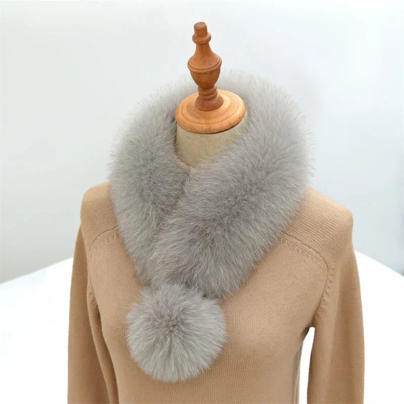 Winter Scarf for Women Thickened Faux Fur Collar y Velvet Texture Warm Neck Warp Cold Weather Accessories 251013