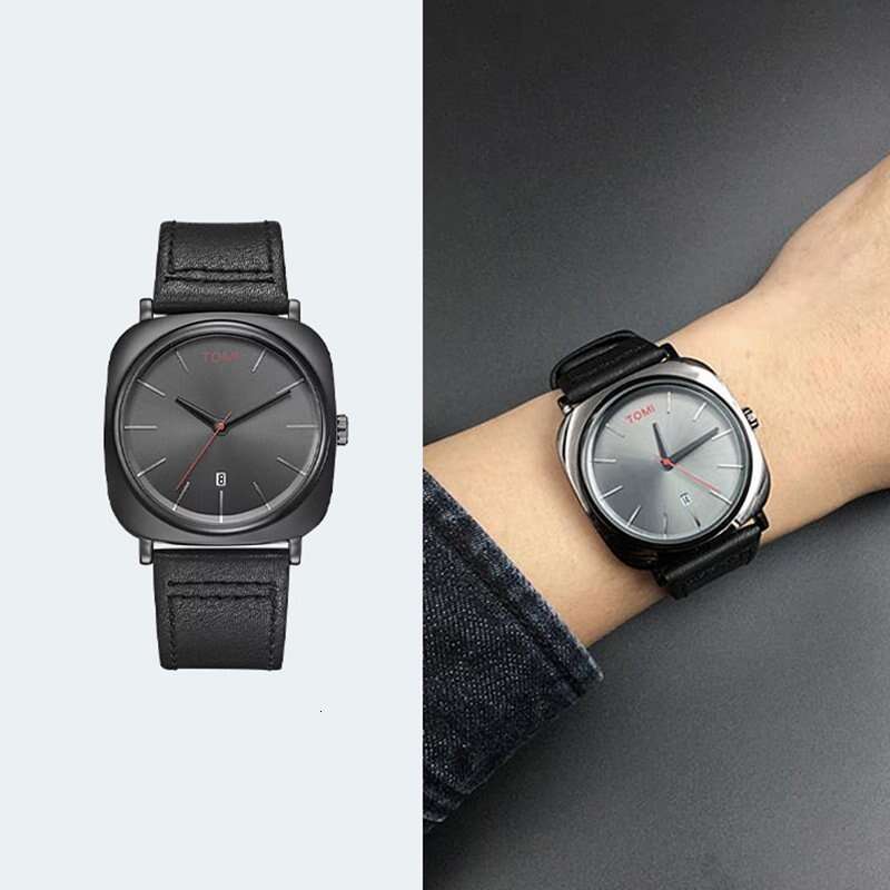 Square Calendar Business Men Non-Mechanical Fashion Version Student Watch